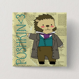 Macaron Carré 5 Cm Bouton carré de Pushkin