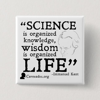 Macaron Carré 5 Cm Bouton carré d'Immanuel Kant