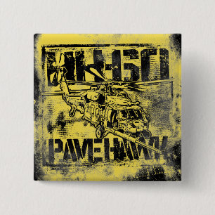 Macaron Carré 5 Cm Bouton Carré HH-60 Pave Hawk