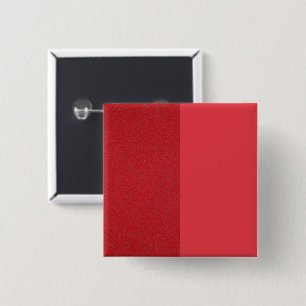 Macaron Carré 5 Cm Bouton Carré rouge tomate à double texture - Perso