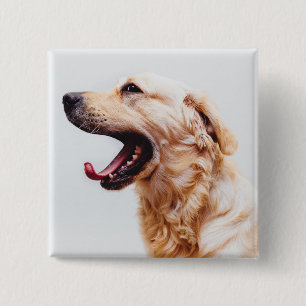 Macaron Carré 5 Cm Bouton Chien mignon 6
