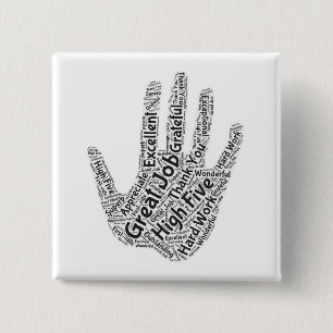 Macaron Carré 5 Cm Bouton cinq haut