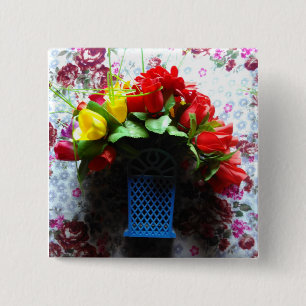 Macaron Carré 5 Cm Bouton Concepteur