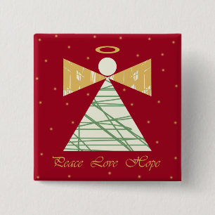 Macaron Carré 5 Cm Bouton d'ange