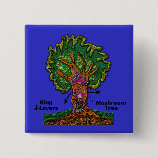 Macaron Carré 5 Cm Bouton d'arbre de champignon de J-amants de roi