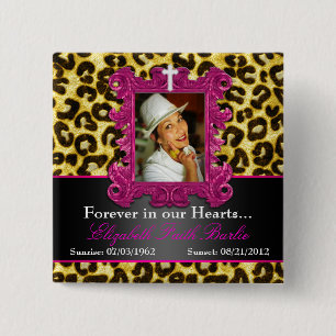 Macaron Carré 5 Cm Bouton de Barlie de foi d'Elizabeth