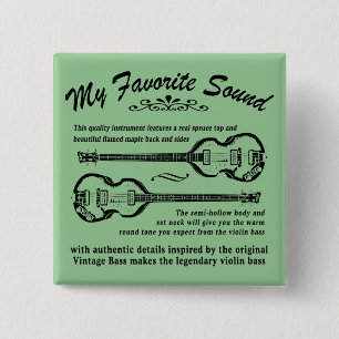 Macaron Carré 5 Cm Bouton de BEATLEBASS