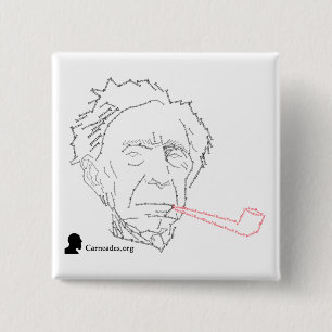 Macaron Carré 5 Cm Bouton de Bertrand Russell
