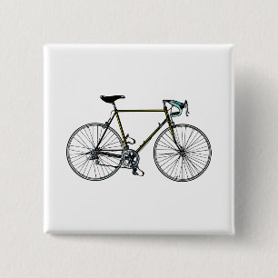 Macaron Carré 5 Cm Bouton de bicyclette