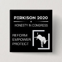 Bouton de campagne pour Perkison 2020