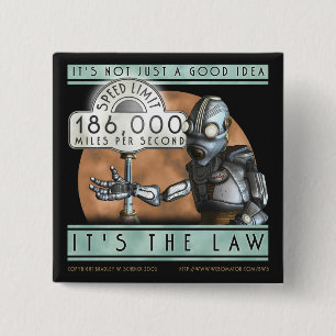 Macaron Carré 5 Cm Bouton de carré de cadet de l'espace