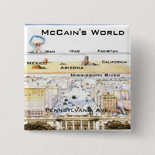 Macaron Carré 5 Cm Bouton de carré du monde de McCain