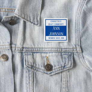 Macaron Carré 5 Cm Bouton de ccc