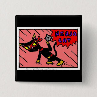 Macaron Carré 5 Cm Bouton de chat Mel NINJA