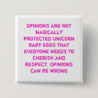 Macaron Carré 5 Cm Bouton de citation d'opinion
