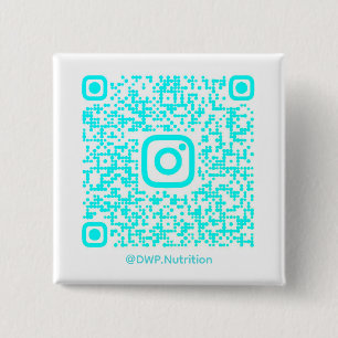 Macaron Carré 5 Cm Bouton de code QR @DWP.Nutrition