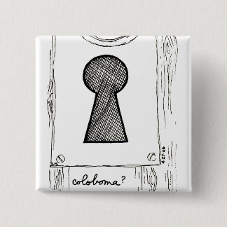 Macaron Carré 5 Cm Bouton de colobome