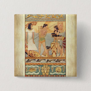 Macaron Carré 5 Cm Bouton de COMMERÇANTS de MER