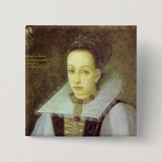 Macaron Carré 5 Cm Bouton de comtesse de sang (Devant)