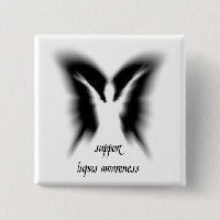 Bouton de conscience de lupus de soutien