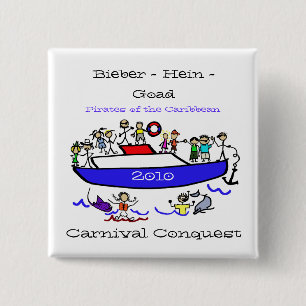 Macaron Carré 5 Cm Bouton de croisière