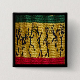 Macaron Carré 5 Cm bouton de danse de reggae