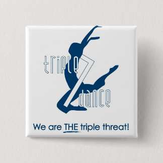 Macaron Carré 5 Cm Bouton de danse du triple 7