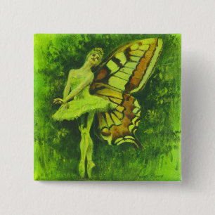 Macaron Carré 5 Cm Bouton de danseuse de fée