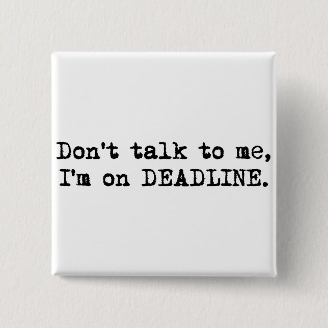 Macaron Carré 5 Cm Bouton de date-butoir (Devant)