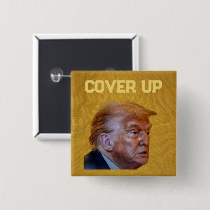 Macaron Carré 5 Cm Bouton de dissimulation de Trump