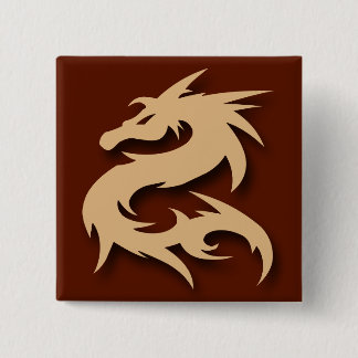 Macaron Carré 5 Cm Bouton de DRAGON