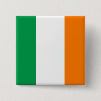 Macaron Carré 5 Cm Bouton de drapeau de l'Irlande