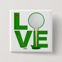 Bouton de golf d'amour