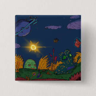 Macaron Carré 5 Cm Bouton de grenouille magique