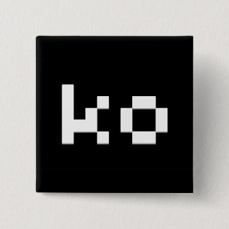 Macaron Carré 5 Cm Bouton de KO