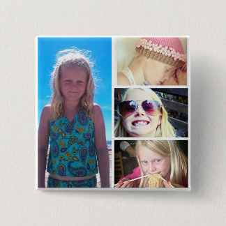 Macaron Carré 5 Cm Bouton de la photo de Kaitin