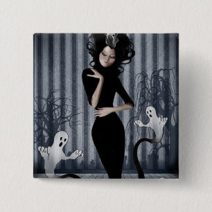 Macaron Carré 5 Cm Bouton de la Reine de Seance