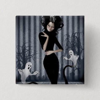 Macaron Carré 5 Cm Bouton de la Reine de Seance