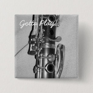 Macaron Carré 5 Cm Bouton de lecture Clarinet