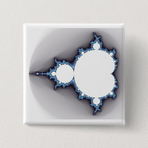 Macaron Carré 5 Cm Bouton de Mandelbrot de fractale