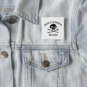 Macaron Carré 5 Cm Bouton de marque Buccaneer