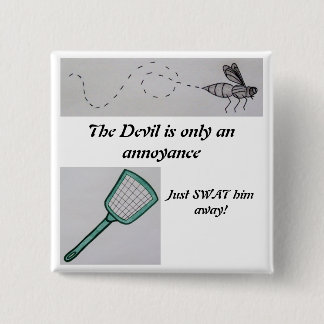 Macaron Carré 5 Cm Bouton de mécontentement