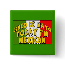 Bouton de Mexicain de Cinco De Mayo
