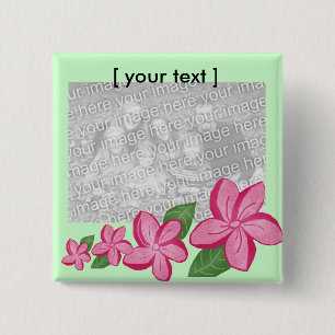 Macaron Carré 5 Cm Bouton de modèle de Plumaria