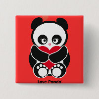 Bouton de Panda® d'amour