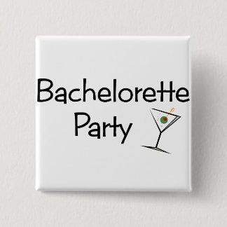 Macaron Carré 5 Cm Bouton de partie de Bachelorette