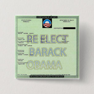 MACARON CARRÉ 5 CM BOUTON DE PREUVE D'ACTE DE NAISSANCE