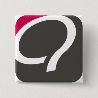 Macaron Carré 5 Cm Bouton de Q - framboise