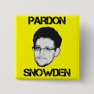 Macaron Carré 5 Cm Bouton de Snowden de pardon