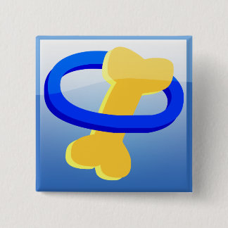 Macaron Carré 5 Cm Bouton de soin de créature